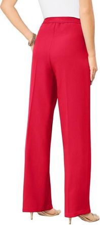 Roaman's Plus Size Wide Leg Bend Over Pant in Vivid Red at Nordstrom, Size 30