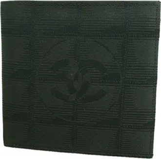 Chanel Black Nylon Canvas Wallet (Bi-Fold) (Pre-Owned)
