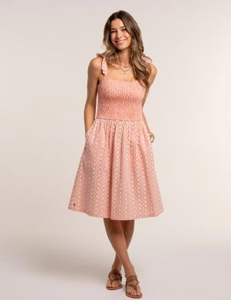 Brakeburn Fossil Dress in Coral at Nordstrom, Size 10