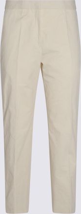 Jil Sander Beige Cotton Pants