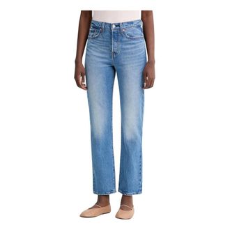 Levi's Jeans, Dames, Blauw, W25 L30, Denim, Wedgie Straight Jeans