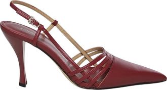 Michael Kors Haisley Slingback Pump - Dames - Pumps - Bruin - 37 EU - Leer - Schoenen