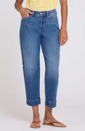 NYDJ Pleated High Waist Ankle Balloon Jeans in Wild River at Nordstrom, Size 18