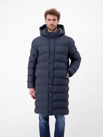 Lerros Wintermantel LERROS Herren Stepp-Parka mit abnehmbarer Kapuze, Herren, Gr. XL, blau night, 100% Polyester, M&auml;ntel Wintermantel