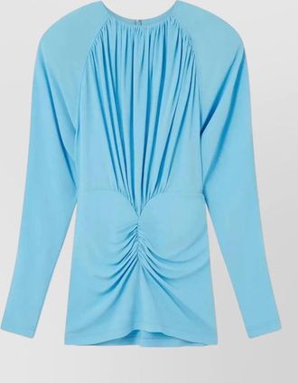 Stella McCartney short draped dress mini length gathered detailing