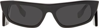 Burberry Palmer Dark Grey Irregular Ladies Sunglasses BE4385 300187 55