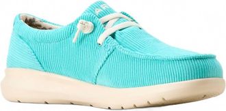 Ariat Womens Corduroy Hilo Shoes In Turquoise