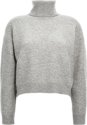 Max Mara Nero Sweater - Dames - Cashmere truien - Grijs - L - Kasjmier - Truien & Vesten