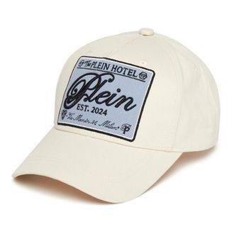 Philipp Plein Baseball Cap Label - unisex - Petten - Beige - ONE Size - Katoen - Accessoires