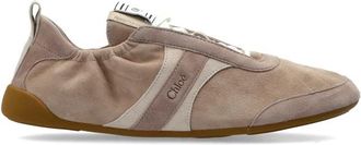 Chlo&eacute; Kick Suede Sneakers - Dames - Sneakers - Beige - 35 EU - Su&egrave;de - Schoenen