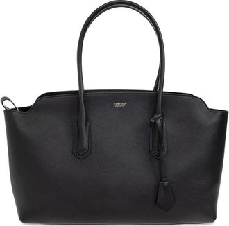 Tom Ford Natural Grain Leather Large Shoulder Bag