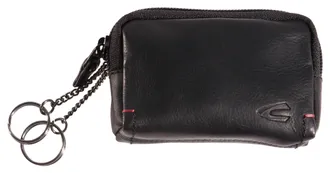 Camel Active Schl&uuml;sseltasche CAMEL ACTIVE Salamanca, Herren, schwarz, Leder, clean, gepflegt, unifarben mit Farbeinsatz, Kleinlederwaren Schl&uuml;sseltasche, aus hochw