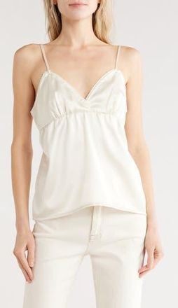 Vigoss Satin Camisole in Ivory at Nordstrom Rack, Size Medium
