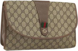 Gucci Pre-owned Clutch - Dames - Vintage Clutch - Beige - ONE Size - Vintage