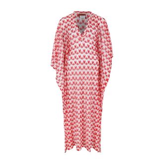 Missoni Beachwear, female, Multicolor, Size: M Micro Zigzag Pixel Effect Long Caftan