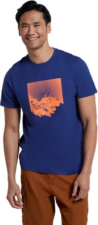 Mountain Warehouse Sunrise Mens T-Shirt - Breathable & Lightweight Cotton Tee Shirt with UV Protect - for Spring Summer, Outdoors & Holiday Navy 2XL