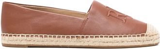 Lauren Ralph Lauren Cameryn embossed-logo espadrilles - Bruin