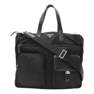 Prada Pre-owned Vintage Nylon Tote Bag - Dames - Vintage Shopper - Zwart - ONE Size - Nylon - Vintage