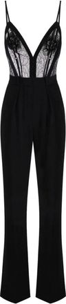 Elisabetta Franchi Jumpsuit - Dames - Jumpsuits - Zwart - 2XL - Polyester - Jumpsuits & Playsuits