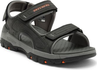 Skechers Tresmen - Garo Relaxed Fit Sandal in Black at Nordstrom Rack, Size 12