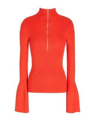 8 by YOOX RIBBED HALF-ZIP KNIT SWEATER