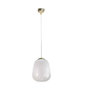 Netlighting Smoky Dome Pendant Ceiling Light White Gold 26cm 1x E27
