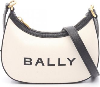 Bally Canvas Leather Shoulder Bag