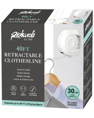 J&V Textiles 40Ft Retractable Clothesline
