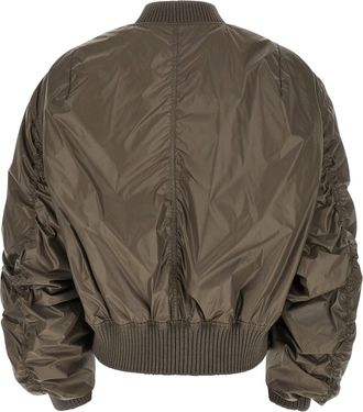 Rick Owens Mens Gray Nylon Bomber Clothing