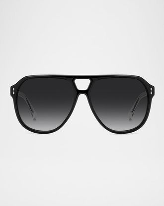 Isabel Marant Acetate Aviator Sunglasses