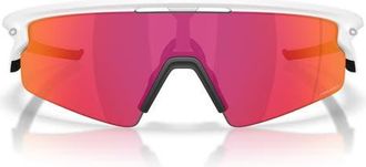 Oakley Gender Inclusive Sphaera Strike 37mm Shield Sunglasses in Matte White/prizm Field at Nordstrom