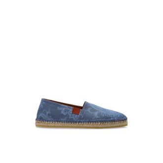 Etro Canvas espadrilles met Paisley-motief - Heren - Espadrilles - Blauw - 45 EU - Katoen - Schoenen