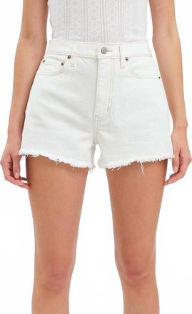 Daze Troublemaker High Rise Shorts In Vanilla
