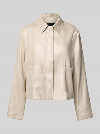 someday Leinenblazer mit aufgesetzten Eingrifftaschen Modell Nania in Sand, Gr&ouml;&szlig;e 38