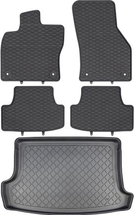 OEM Volkswagen T-roc Suv Desde Diciembre De 2017. Juego De Alfombrillas De Goma Para Coche Y Alfombrilla Para Maletero