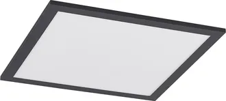 Lindby Led Panel nelios En Negro De Aluminio - Lindby