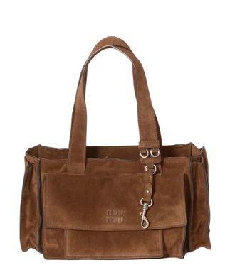 Miu Miu Brown Utilitaire Medium Shoulder Bag