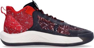 adidas Kern Basketbalschoen Zwart/Rood/Wit - Heren - Fitnessschoenen - Veelkleurig - 42 2/3 EU - Fitness