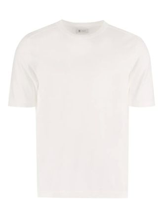THE (ALPHABET) short-sleeved cotton T-shirt - White