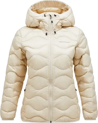 Peak Performance Womens Helium Down Hood Jacket Khaki XS