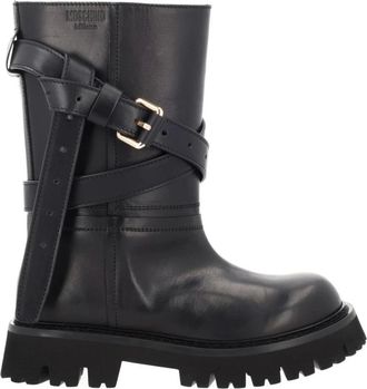 Moschino Bot&iacute;n Tie Me - Shoes - Mujer - Negro - 37 EU