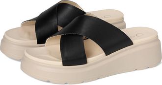 Journee Collection Cathie Womens Wedge Shoes Black : 6.5 M, Synthetic