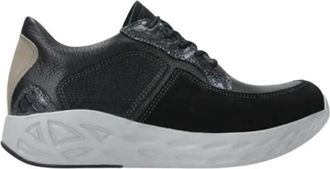 Wolky Bounce Sneaker - Dames - Sneakers - Zwart - 40 EU - Wol - Schoenen