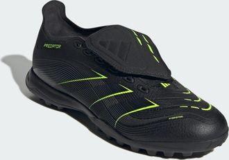 adidas adidas Performance Unisex Predator League Fold-Over Tongue Turf Boots - Black - Size UK 7.5