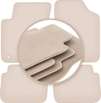 OEM Alfombrillas Beige Premium Para Hyundai I10 Hatchback 2007-2013