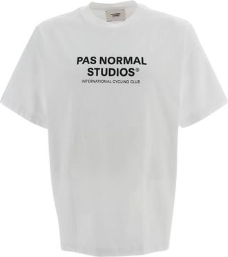 Pas Normal Studios Off-Race Logo T-Shirt - Heren - T-shirts - Wit - M - Katoen - Tops