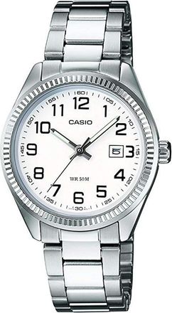Casio Collection Womens Silver Watch LTP-1302PD-7BVEG Stainless Steel - One Size