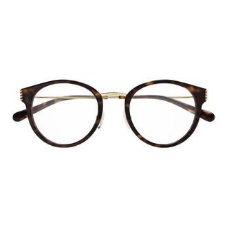 Gucci Gold Frame Eyeglasses - Brown