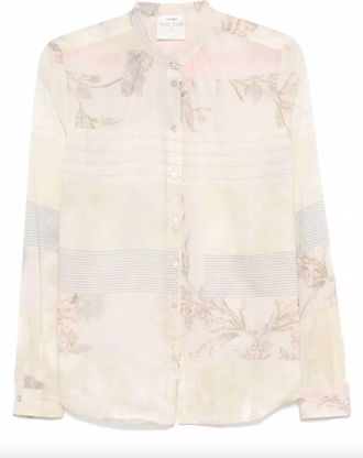 Forte_Forte Womens Sacred Garden Print Voile Shirt In Pesco