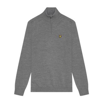 Lyle & Scott Heren, Truien, Grijs, Maat: XS Wol